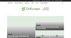 Desktop Screenshot of oneurope.co.uk