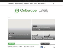 Tablet Screenshot of oneurope.co.uk